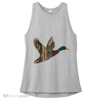 Sitka Mallard Dux Waterfowl Hunting Gear Duck Camo Ladies PosiCharge Tri-Blend Wicking Tank