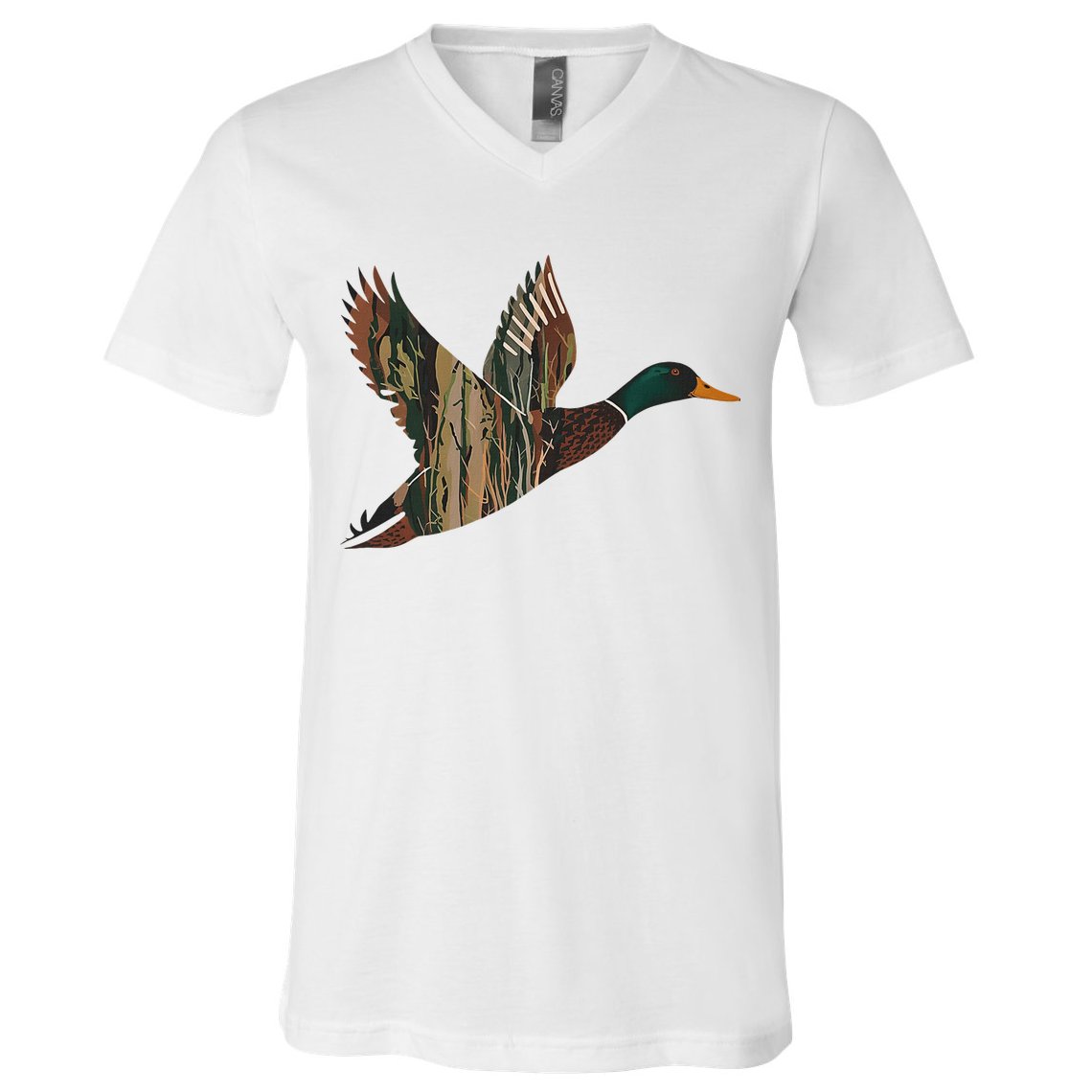 Sitka Mallard Dux Waterfowl Hunting Gear Duck Camo V-Neck T-Shirt