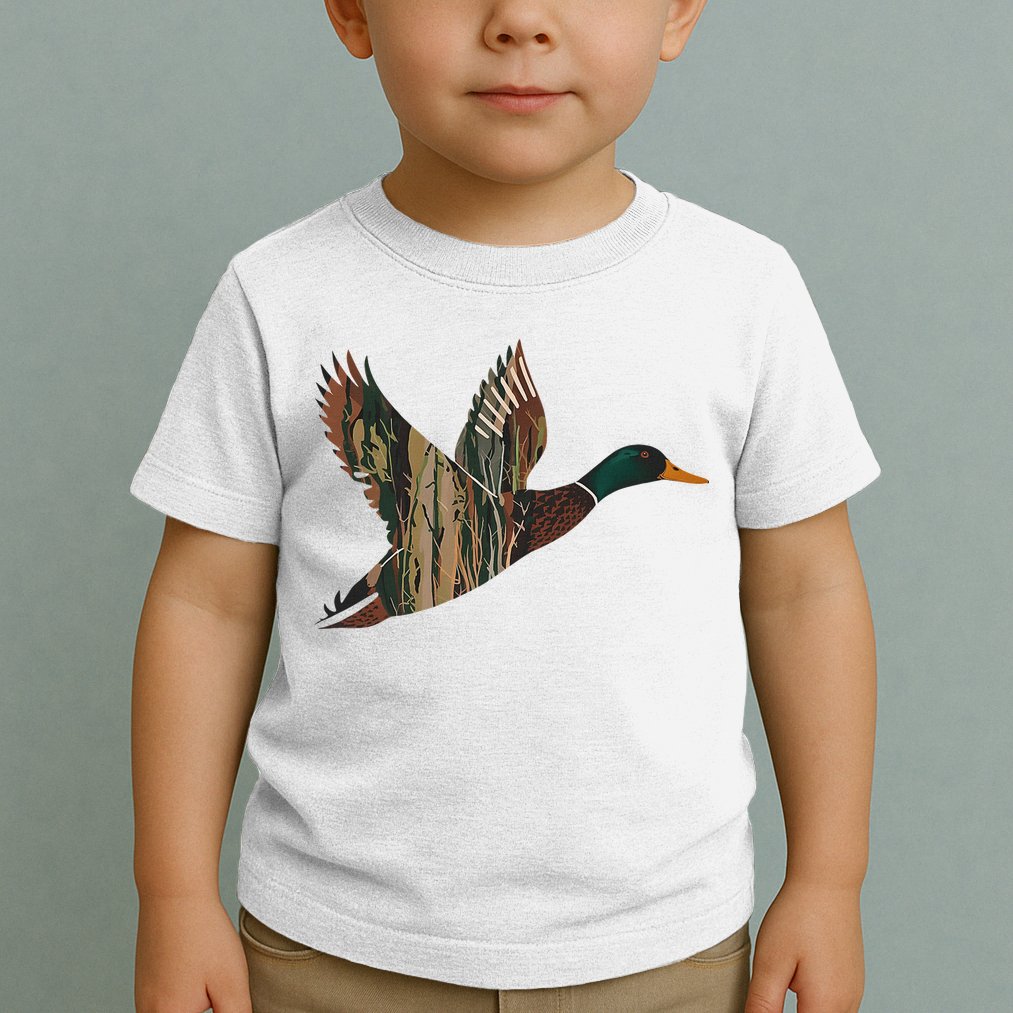 Sitka Mallard Dux Waterfowl Hunting Gear Duck Camo Toddler T-Shirt