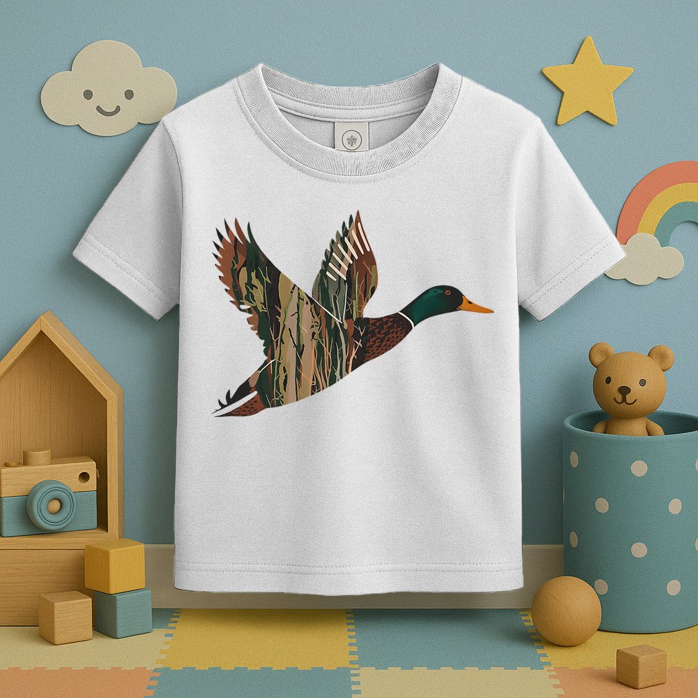 Sitka Mallard Dux Waterfowl Hunting Gear Duck Camo Toddler T-Shirt