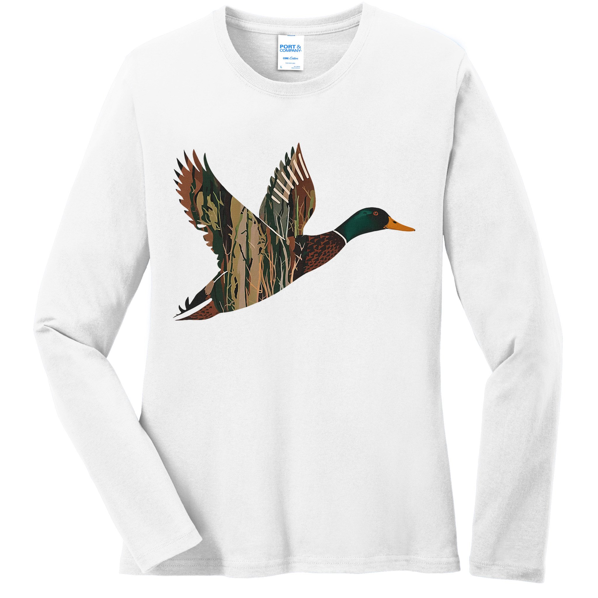 Sitka Mallard Dux Waterfowl Hunting Gear Duck Camo Ladies Long Sleeve Shirt