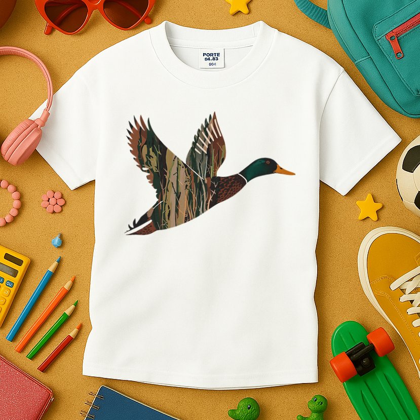 Sitka Mallard Dux Waterfowl Hunting Gear Duck Camo Kids T-Shirt
