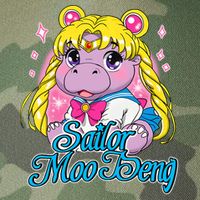 Sailor Moo Deng Funny Hippo Moo Deng Cute Legacy Tie Dye Trucker Hat
