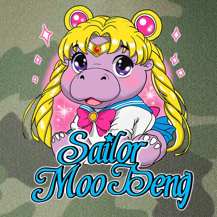 Sailor Moo Deng Funny Hippo Moo Deng Cute Legacy Tie Dye Trucker Hat