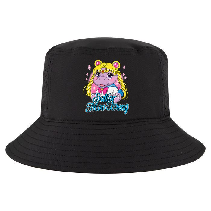 Sailor Moo Deng Funny Hippo Moo Deng Cute Cool Comfort Performance Bucket Hat