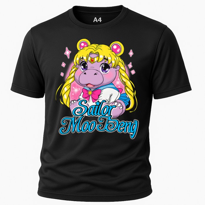 Sailor Moo Deng Funny Hippo Moo Deng Cute Performance Shirt