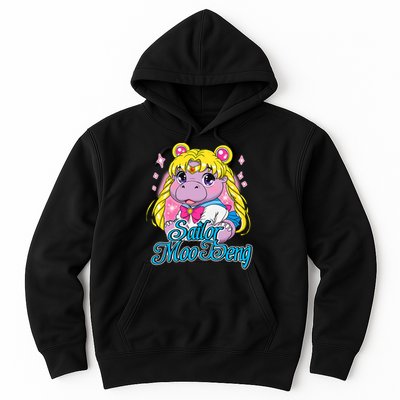 Sailor Moo Deng Funny Hippo Moo Deng Cute Hoodie