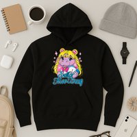 Sailor Moo Deng Funny Hippo Moo Deng Cute Hoodie