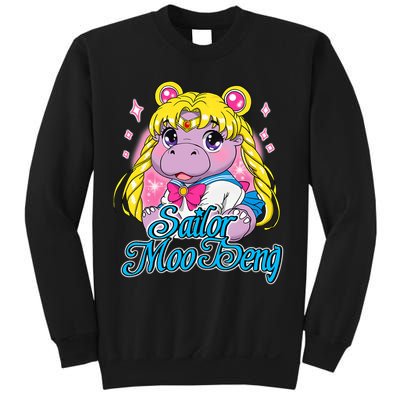 Sailor Moo Deng Funny Hippo Moo Deng Cute Sweatshirt