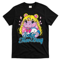 Sailor Moo Deng Funny Hippo Moo Deng Cute T-Shirt