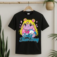 Sailor Moo Deng Funny Hippo Moo Deng Cute T-Shirt