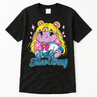 Sailor Moo Deng Funny Hippo Moo Deng Cute Tall T-Shirt
