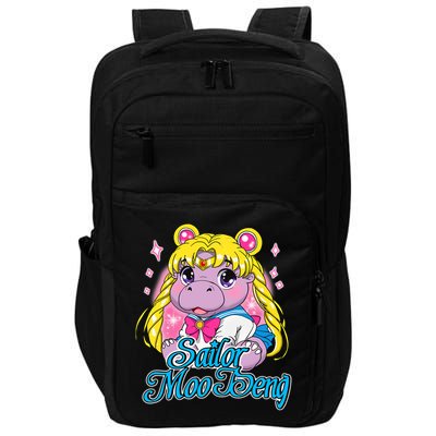 Sailor Moo Deng Funny Hippo Moo Deng Cute Impact Tech Backpack
