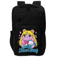 Sailor Moo Deng Funny Hippo Moo Deng Cute Impact Tech Backpack