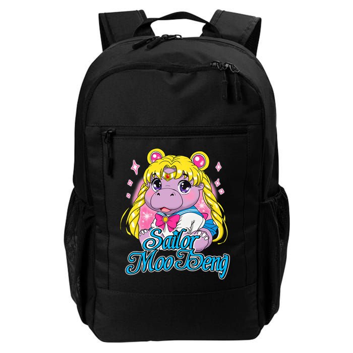 Sailor Moo Deng Funny Hippo Moo Deng Cute Backpack