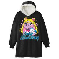 Sailor Moo Deng Funny Hippo Moo Deng Cute Hooded Wearable Blanket
