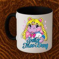 Sailor Moo Deng Funny Hippo Moo Deng Cute Mug