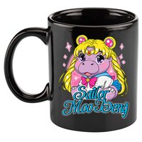 Sailor Moo Deng Funny Hippo Moo Deng Cute 11oz C Handle Ceramic Mug