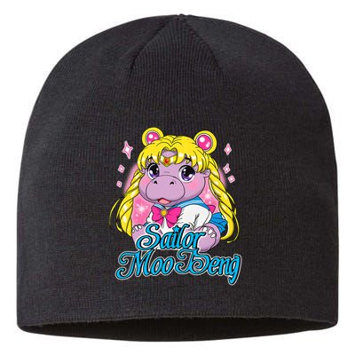 Sailor Moo Deng Funny Hippo Moo Deng Cute Sustainable Beanie