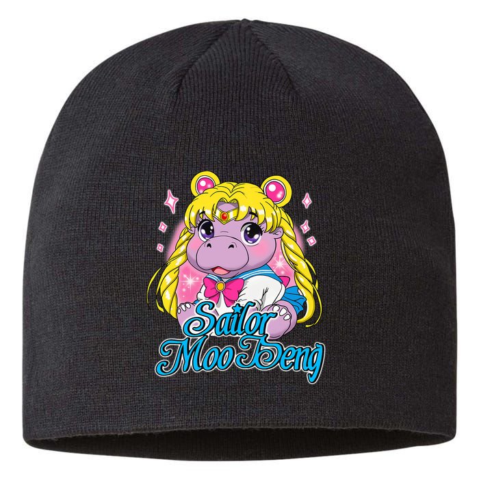 Sailor Moo Deng Funny Hippo Moo Deng Cute Sustainable Beanie
