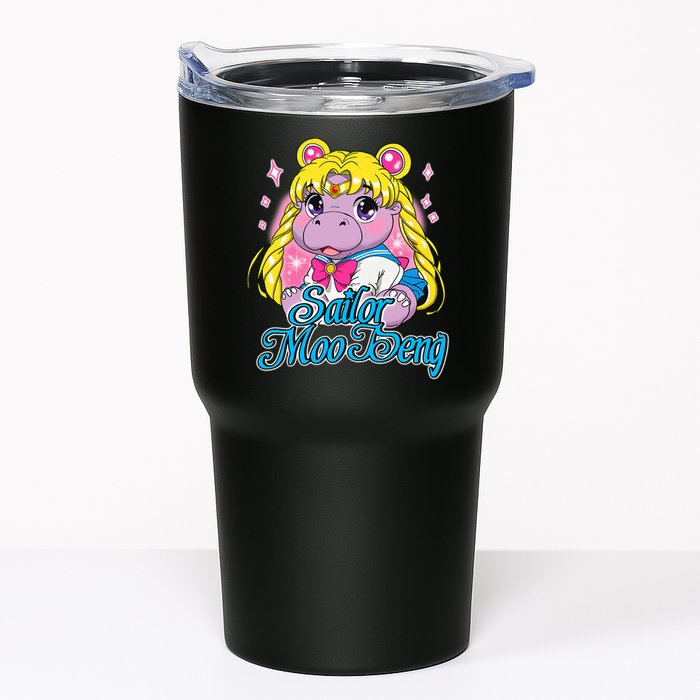 Sailor Moo Deng Funny Hippo Moo Deng Cute Tumbler