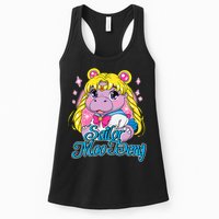 Sailor Moo Deng Funny Hippo Moo Deng Cute Womens Tank Top
