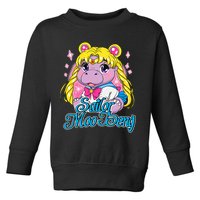Sailor Moo Deng Funny Hippo Moo Deng Cute Toddler Sweatshirt