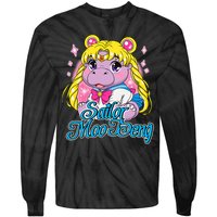 Sailor Moo Deng Funny Hippo Moo Deng Cute Tie-Dye Long Sleeve Shirt