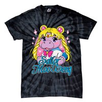 Sailor Moo Deng Funny Hippo Moo Deng Cute Tie-Dye T-Shirt