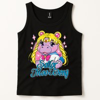 Sailor Moo Deng Funny Hippo Moo Deng Cute Tank Top