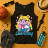Sailor Moo Deng Funny Hippo Moo Deng Cute Tank Top