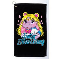 Sailor Moo Deng Funny Hippo Moo Deng Cute Golf Towel