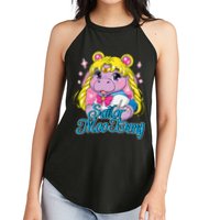 Sailor Moo Deng Funny Hippo Moo Deng Cute Women's Perfect Tri Rocker Tank