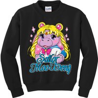 Sailor Moo Deng Funny Hippo Moo Deng Cute Kids Sweatshirt