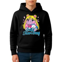 Sailor Moo Deng Funny Hippo Moo Deng Cute Kids Hoodie