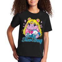 Sailor Moo Deng Funny Hippo Moo Deng Cute Kids T-Shirt