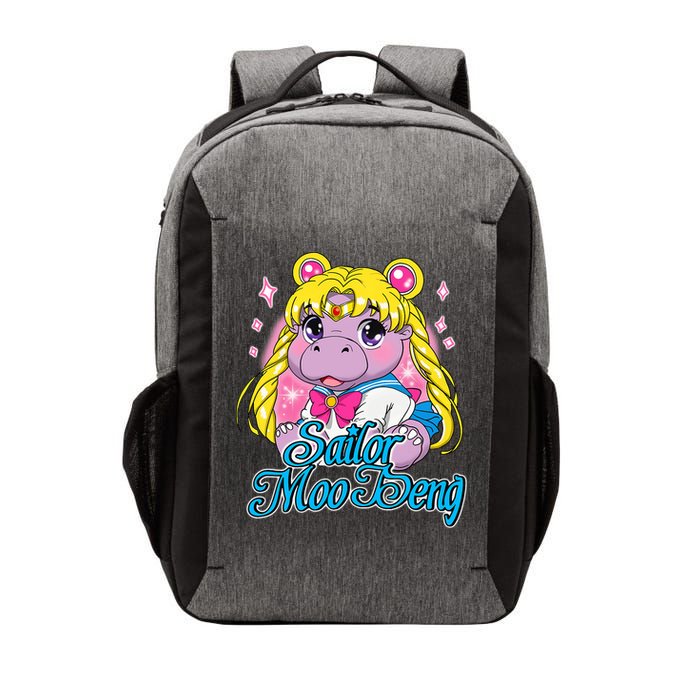 Sailor Moo Deng Funny Hippo Moo Deng Cute Vector Backpack