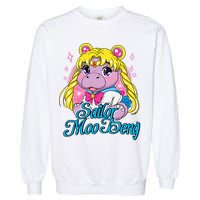 Sailor Moo Deng Funny Hippo Moo Deng Cute Garment-Dyed Sweatshirt