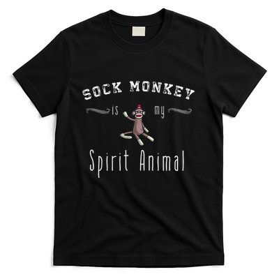 Sock Monkey Design My Spirit Animal Funny Sock Monkey Gifts T-Shirt