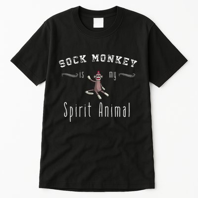 Sock Monkey Design My Spirit Animal Funny Sock Monkey Gifts Tall T-Shirt
