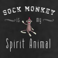 Sock Monkey Design My Spirit Animal Funny Sock Monkey Gifts Adult Drive Performance Visor