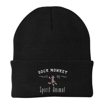 Sock Monkey Design My Spirit Animal Funny Sock Monkey Gifts Beanie
