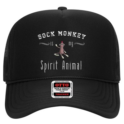 Sock Monkey Design My Spirit Animal Funny Sock Monkey Gifts Trucker Hat