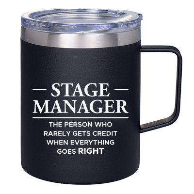 Stage Manager Definition Backstage Stage Crew 12oz Stainless Steel Coffee Mug