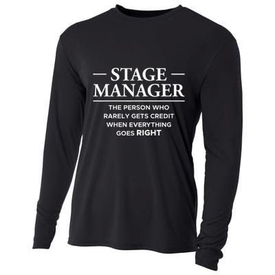 Stage Manager Definition Backstage Stage Crew Cooling Performance Long Sleeve Crew