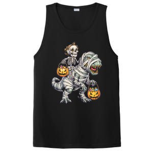 Skeleton Mummy Dinosaur Halloween Pumpkin Gift PosiCharge Competitor Tank