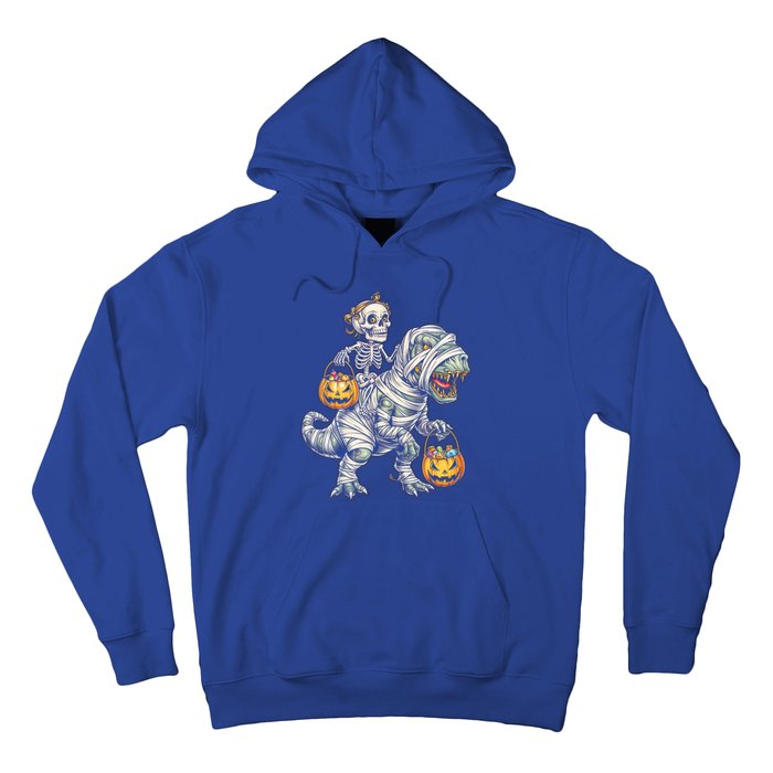 Skeleton Mummy Dinosaur Halloween Pumpkin Gift Hoodie