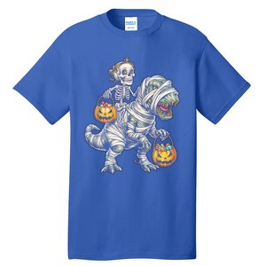 Skeleton Mummy Dinosaur Halloween Pumpkin Gift Tall T-Shirt