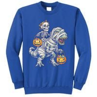 Skeleton Mummy Dinosaur Halloween Pumpkin Gift Tall Sweatshirt