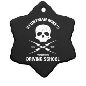 Stuntman Mike's Driving School Ceramic Star Ornament